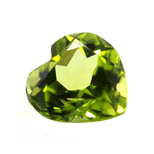 Peridoto Natural de corte de corazón de 6mm, precio de fábrica al por mayor, piedra preciosa suelta facetada de alta calidad por pieza, PERIDOTO NATURAL IGI - Product Image 1