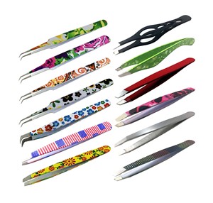 Pincettes professionnelles pour extensions de cils, pinces à épiler, pour les sourcils, personnalisés, de haute qualité, vente en gros, élimine les imperfections - Product Image 1