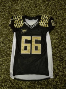 Meilleur prix 2019 Ensemble de maillot de football américain pour hommes adultes OEM Noir Taille plus grande Antibactérien Séchage rapide Personnalisé Équipe Personnalisée - Product Image 2