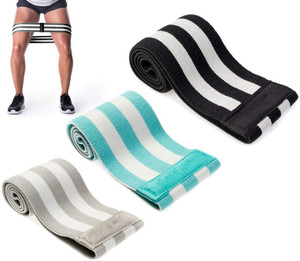 Fabric Workout Resistance <b>Band</b> Set, Long <b>Band</b> Resistance for Indoor <b>Exercise</b> - Product Image 4