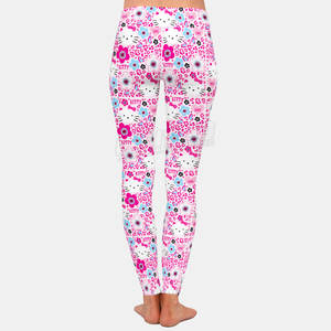 Logo personnalisé pour femmes vêtements de sport Fitness Yoga Sublimation Leggings Pantalon de fitness taille élastique - Product Image 3