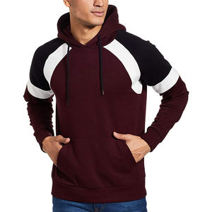Hoodie unisexe en molleton 100 % coton, uni ou imprimé, avec panneaux, service OEM personnalisé, vente en gros, pour homme, hiver - Product Image 3