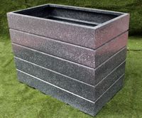 2022 nouveau marbre gris FRP Simple carré Cube en fibre de verre jardinière léger élégant intérieur/extérieur pépinière jardin utilisation vente!