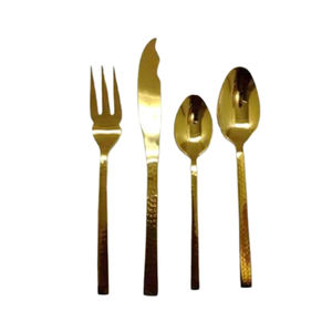 Ensembles de couverts poignée en résine noire couverts en métal en acier inoxydable couverts de Table vaisselle ustensile de cuisine - Product Image 3