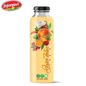 Jus de désintoxication au lait de pêche-litchi-miel-noix de coco 300ml, boisson JOJONAVI, fournisseur - Product Image 1