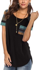 Última moda de verano casual señoras de talla grande camisetas sueltas logotipo personalizado cuello redondo Camiseta larga de las mujeres - Product Image 5