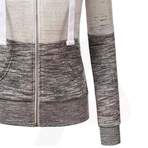 เสื้อฮู้ดผ้าฝ้าย100% คุณภาพสูงสำหรับผู้หญิง & ผู้ชายเสื้อฮู้ดแบบธรรมดา OEM พร้อมปกเสื้อและโลโก้ด้านหน้าสำหรับฤดูใบไม้ร่วงและฤดูหนาว - Product Image 6