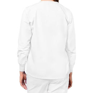 Conjunto de fregado de calentamiento clásico para mujer Diseño único Uniformes de hospital médico Pantalones y chaqueta de fregado elásticos - Product Image 3