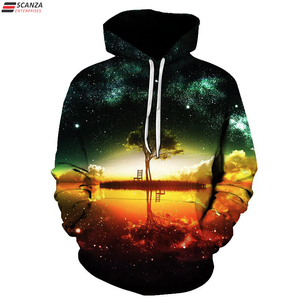 100% algodón poliéster personalizado invierno térmico impreso 3D bordado Diseño hombres Sudadera con capucha de alta calidad en blanco cuello con capucha invierno - Product Image 3