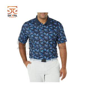 Polo de Golf con logotipo personalizado para hombre, Camisa de algodón de Color liso, talla grande - Product Image 2