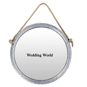 กระจกติดผนังชุบสังกะสีวินเทจ รูปร่างที่กําหนดเอง กระจกแฮนด์เมด คลาสสิก มีสไตล์ขายส่ง กระจกติดผนังใหม่ - Product Image 3