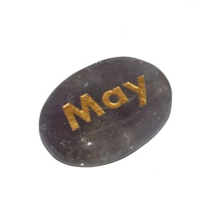 Piedra grabada de Mayo de amatista a bajo precio | Proveedor de piedra grabada de Mayo de amatista Piedra de bolsillo grabada Comprar ahora - Product Image 1