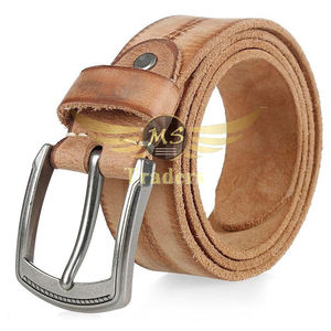 Solid Pattern Designed Wholesale Man Belt Fashion Designed High Quality Trendy PU Leather Steel Buckle Strap Fancy Cowboy Belt - Product Image 2