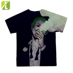 Camiseta con estampado de payaso escalofriante 3D para hombre, camiseta informal de moda, cuello redondo versátil con personalidad, se puede personalizar, 2021 - Product Image 2