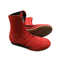 Chaussures de boxe pour hommes couleur personnalisée - Tige en cuir suédé, semelle en caoutchouc personnalisable - Utilisation été/hiver