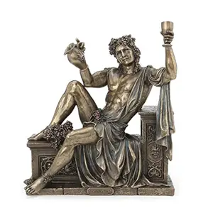 Home Decoration Life Size Bronze Statue of Greek God Statue Dionysus Bucchus Roman Drinking Wine Sculpture