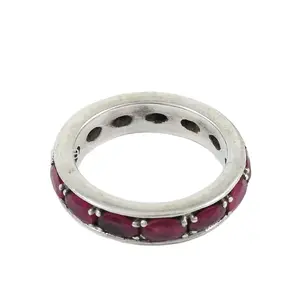 925 Sterling Zilver Ruby Ring Gift Voor Vrouwen Handgemaakte Fijne Sieraden Bulk Groothandel Ringen Leveranciers