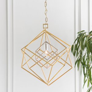 จี้สี่เหลี่ยมเรขาคณิต - Product Image 2