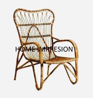 Yeni şık ev dekoratif Rattan sandalye açık bahçe ev Rattan mobilya bambu Modern sandalye için makul fiyat