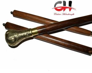 Bâtons de marche décoratifs 37 "cannes bâtons de marche poignée en laiton cadeau abordable articles de cadeaux de marche décoratifs en bois. - Product Image 3