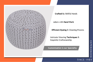 Pochette ronde tricotée à la main, accessoire en coton pur, forme ronde, pour le meilleur prix meilleure qualité, 100 pièces - Product Image 3