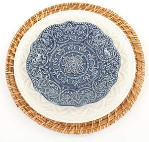 Best Selling Products 2021 Decorativetive Dinning <b>Round</b> Eco-friendly Rattan <b>Placemat</b> for Decorative Kitchen - Product Image 4