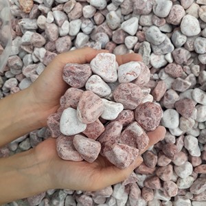 Natural Pebble <b>Stone</b> Top Quality for Decorating Landscaping Exposed Coating Resin Bound Floor Making Pink Tumbled Pebble Gravels - Product Image 3
