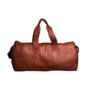 Bolsa de lona grande de diseñador personalizado de fabricante, bolsa de lona de viaje de cuero genuino de grano completo para hombres, bolsas de noche de fin de semana de lujo - Product Image 5