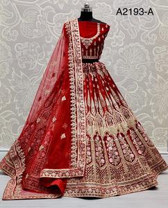 Lehenga Designer en Tulle pour Femme pour Mariage et Occasion Spéciale Vêtements Pakistanais Robes de Mariée à Bas Prix - Product Image 2