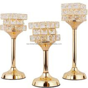 Portavelas DE BODA chapado en oro de lujo para decoración del hogar y celebraciones de Pascua - Product Image 4