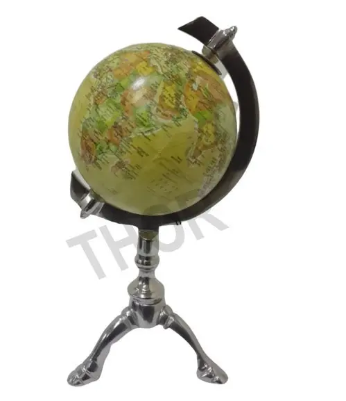 Weltkarte Globe Nautical Antique Vintage mit Stativ Tischst änder Globe für Studenten & Geographie Lehrer mit klarem Text