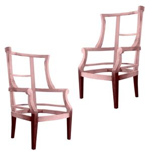 Marco de silla de comedor de madera de caoba maciza, muebles sin terminar para el hogar, oficina, Hotel, muebles cómodos para sala de estar, dormitorio KD - Product Image 1