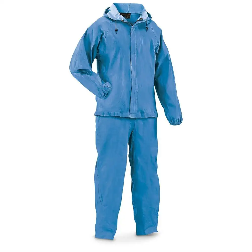 Latest Design Reusable Polyester Raincoat Rain Suits Rain Jackets High Quality PVC Jackets Rain Dress Waterproof Hood