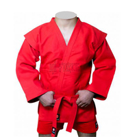N Custom Logo 100% Coton Hybride Tissu Sambo Kurtka Wrestling Uniform Sambo Jacket and Short Set