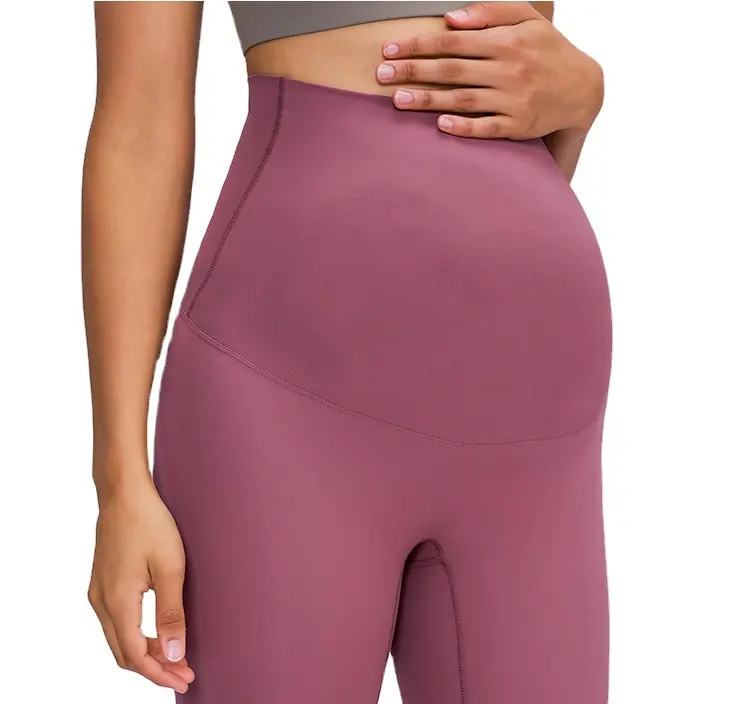Leggings de grossesse en coton pour femmes, Logo personnalisé, Super doux, taille haute, Yoga