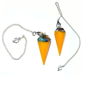 Best Saler of Yellow Chakra Orgone Pendulums : Yellow Chakra Orgone Pendulums for Sale - Product Image 1