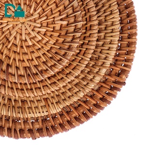 High Quality Indoor Home Furniture Rattan <b>Wicker</b> Material Modern Appearance Traditional Design Style Rattan <b>Placemat</b> - Product Image 6