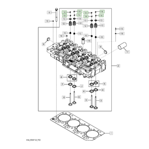 Retenedor de tractor de rodillos de alta calidad JD, número de pieza R534978, componente de repuesto para un funcionamiento fiable del tractor - Product Image 1