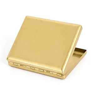 Brass Metal Cigarette Case Holder Box 20 Cigarettes