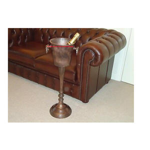 Copper Antiqui Custom Design and Size Wine Cooler Stand With Ice <b>Bucket</b> <b>Cheap</b> Price and High Quality Made in India - Product Image 1