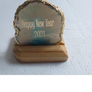 Placa de soporte de madera de Navidad de Año Nuevo para decoración del hogar y regalos - Product Image 1