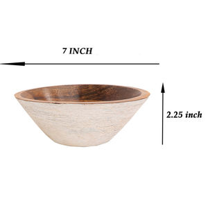 Cuenco de madera de Acacia 100% para frutas o ensaladas, venta al por mayor - Product Image 1