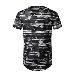 เสื้อยืดผู้ชายแขนสั้นระบายอากาศได้สำหรับฤดูร้อนเสื้อยืดลำลองพิมพ์ลายผลิตตามสั่ง - Product Image 2