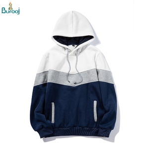 Sudaderas con capucha personalizadas de alta calidad para hombres, material polar al por mayor con bolsillos, cuello con capucha de patrón sólido para otoño - Product Image 2