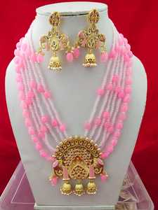 สร้อยคออัญมณี Moti Jaypuri ของแท้,ชุดเครื่องประดับ Moti ของแท้จากอินเดียสร้างในราคาต่ำสุด - Product Image 3