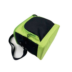 Wholesale Geometric Pattern Handled Polyester <b>Bag</b> for Outdoor Travel Picnic Warmer & <b>Cooler</b> Food/Fruit Storage Zipper Closure - Product Image 2