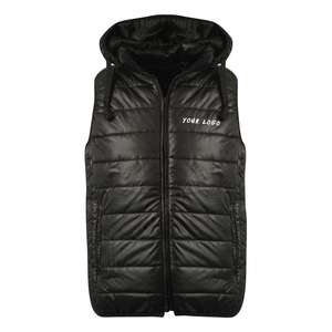 Custom Brand New <b>Men's</b> <b>Waistcoat</b> Puffer Jacket Zipper Closure Waterproof Winter Jacket with Hood Plus Size <b>Knitted</b> - Product Image 3
