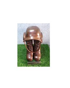 Casque et bottes en bronze Urne de crémation, Urne de crémation Fournitures funéraires - Product Image 1