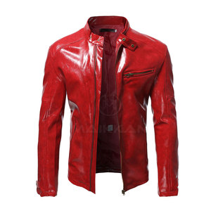 แจ็กเก็ตหนังสำหรับผู้ชาย,เสื้อแจ็กเก็ตหนังแฟชั่นแบบสั่งตัด - Product Image 1