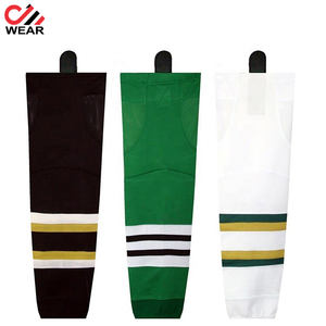Ensembles de chaussettes de hockey sur glace personnalisées en couleur et en taille, 100% polyester, matière respirante, logo personnalisé, vêtements décontractés professionnels pour hommes - Product Image 3